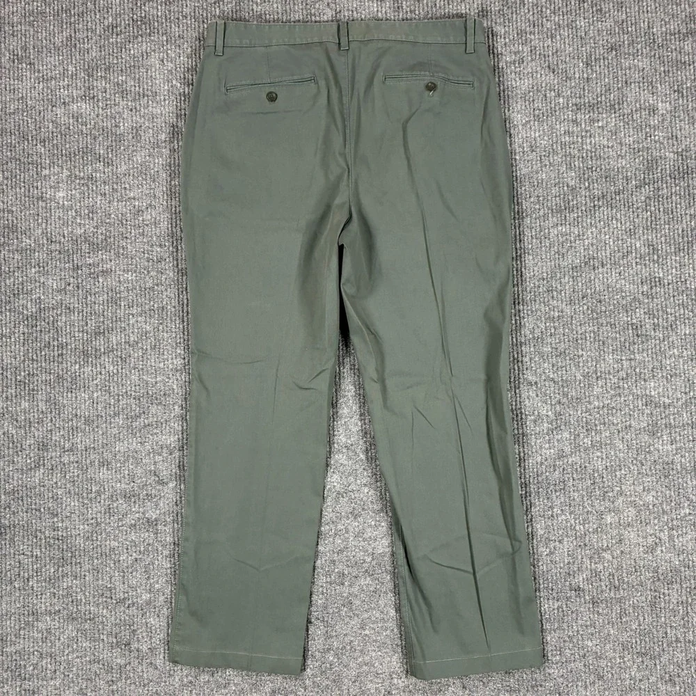Banana Republic Aiden Chino Pants Mens 35x32 Green Slim Fit Casual Stretch